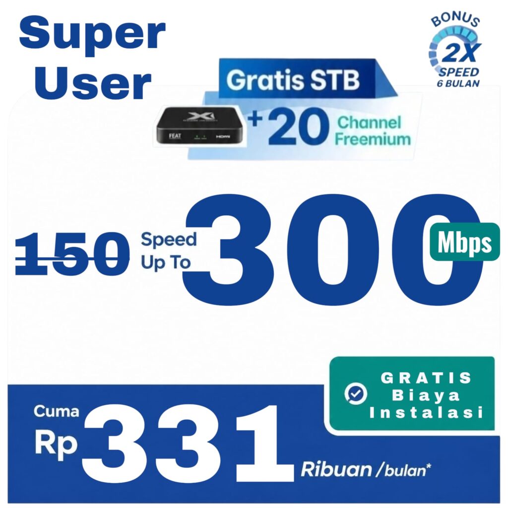 paket double speed wifi xl satu