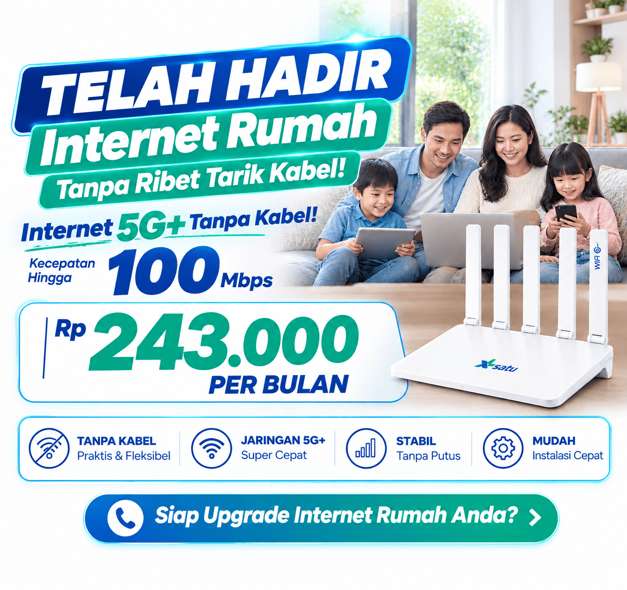 paket internet tanpa kabel dari xl satu
