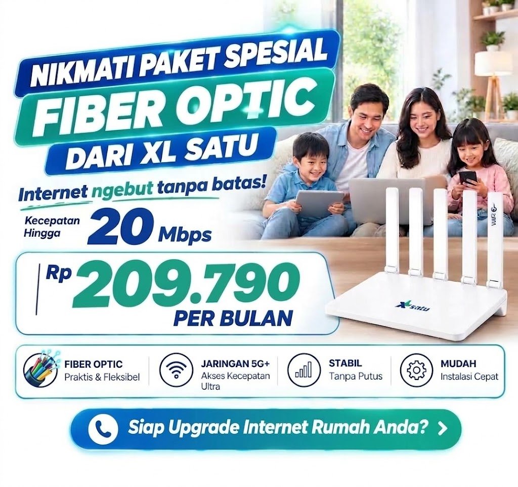 paket internet 20 mbps xl satu